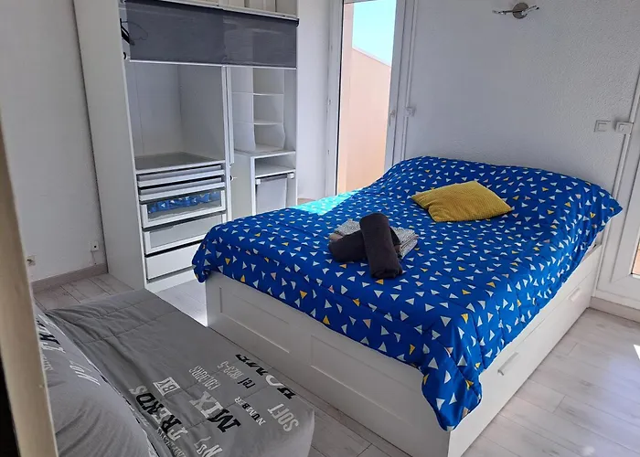 アパート Port Brescou, T3 En Duplex Climatise, Superbe Vue Sur Le Port アグド